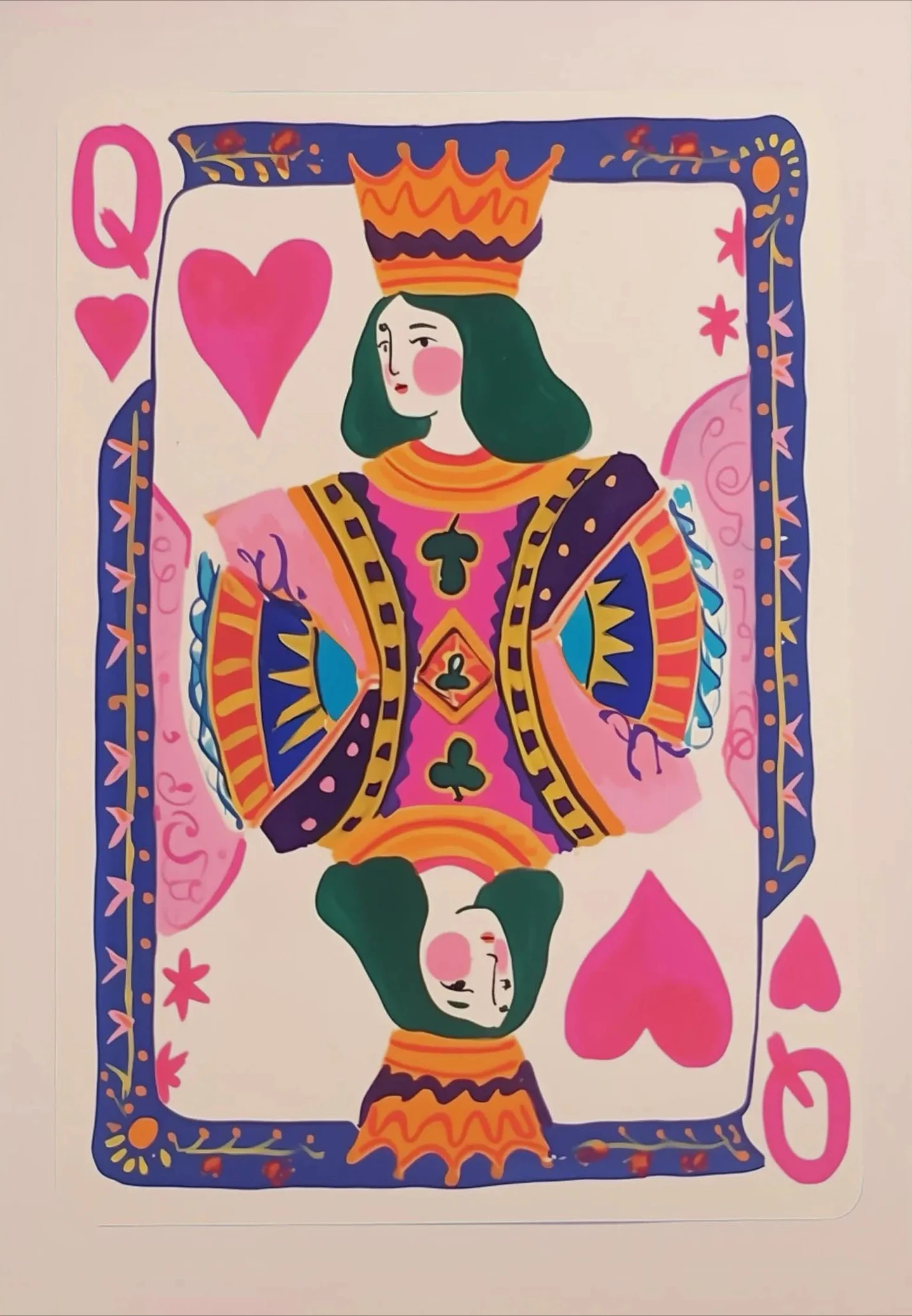 The Queen of Cards 500/1000/1200/2000 PCS Jigsaw Puzzles Family Activity Games for Gameroom Bedroom Gifts Home Decor