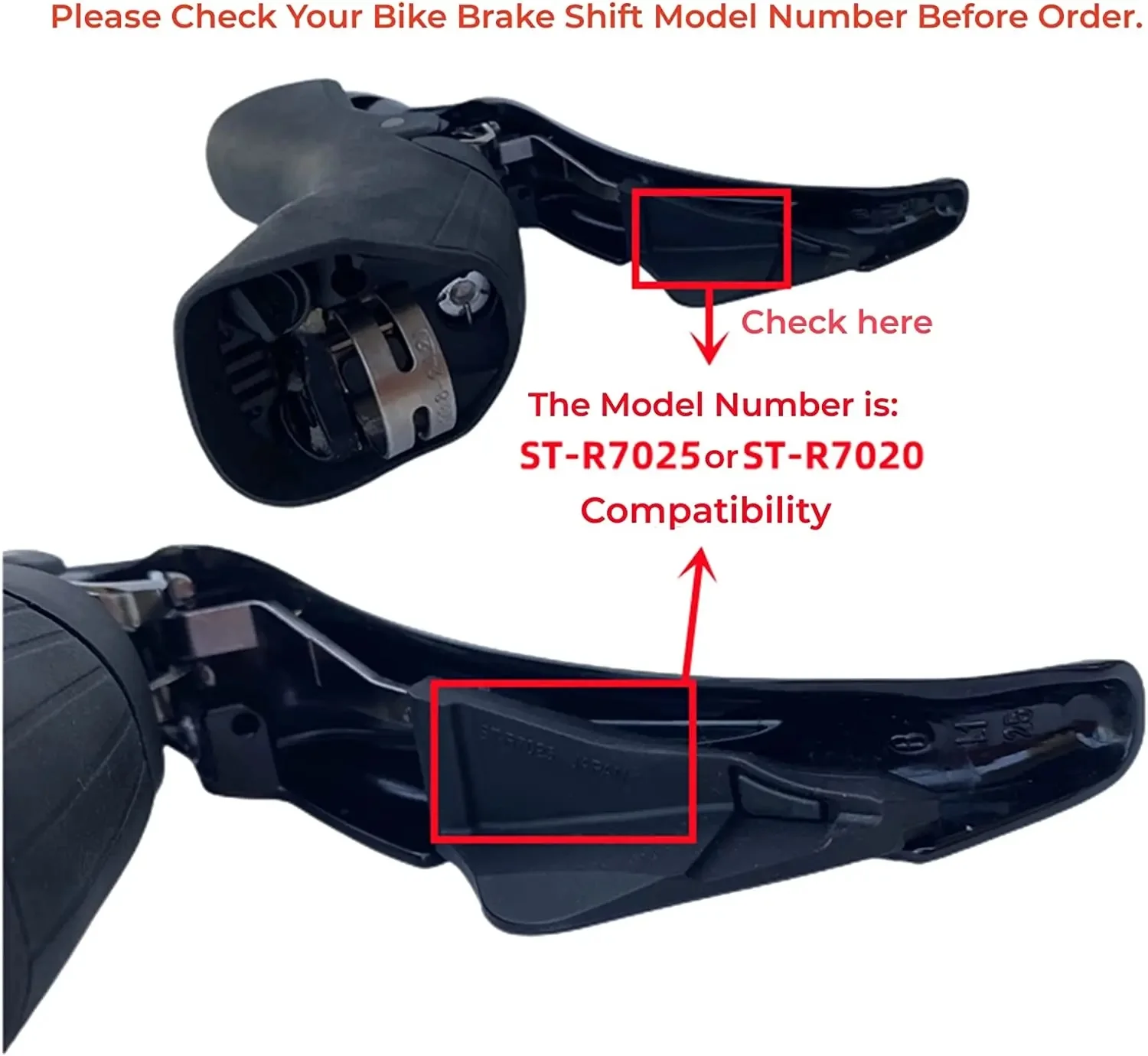 Bracket Hoods for Shimano 105 Ultegra ST-7025 ST-7020 Shifter Cover Set STI Lever Hood for 7020 Shifters