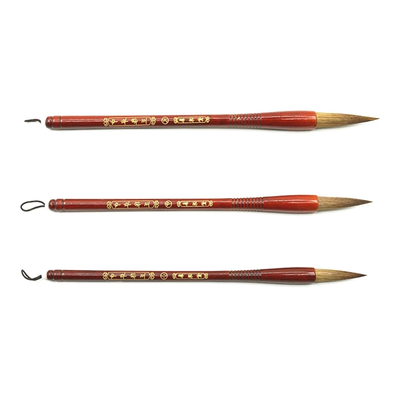 ホッパー型墨描きオオカミブラシ水彩風景画対句用