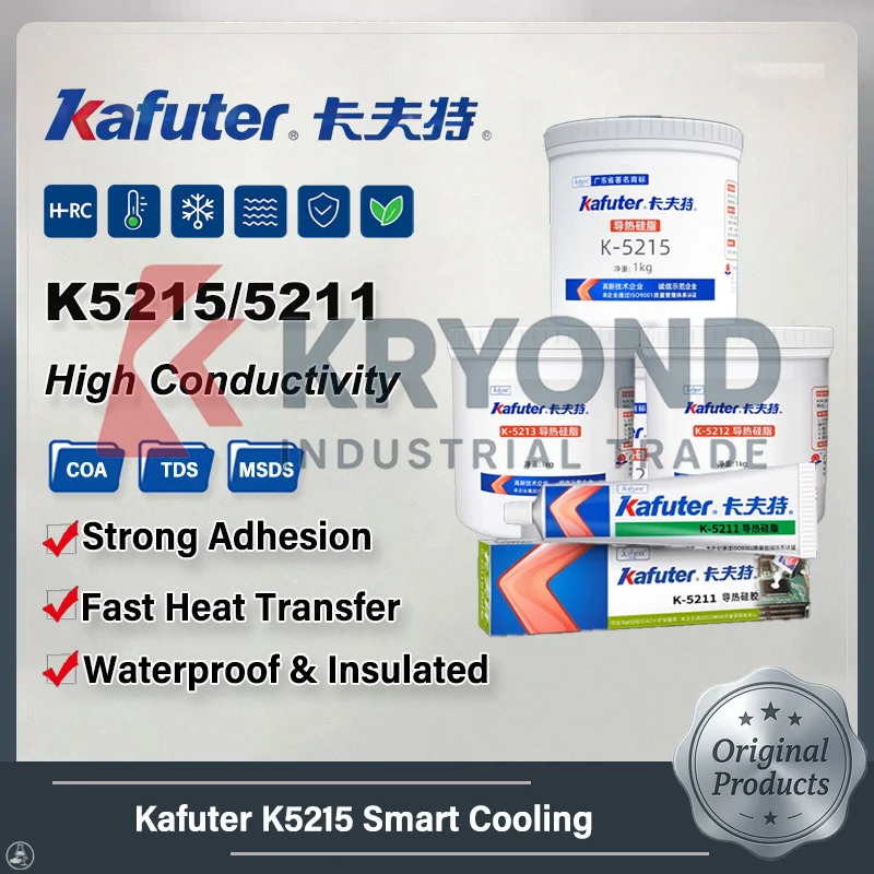 Kafuter K-5211/12/15 Silicone Potting Compound for Electrical Industrial Equipment Moisture Dust Heat Water Resistant Protection