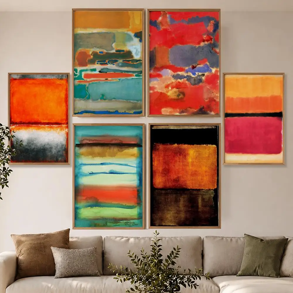 Vintage Mark Rothko Luxury Fashion Poster Modern Aesthetic Wall Art Poster Home Bar Cafe Decor Gift