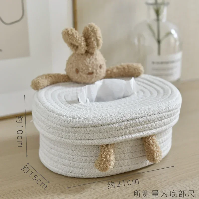 Creative Nordic style tissue box for home living room storage