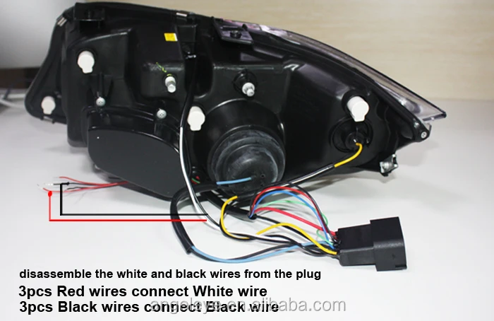 مصباح أمامي LED لـ E90 ، عيون ملاك ، سنة SN ، بي ام دبليو 3 سلسلة ، 320i ، 323i ، بهو ، في ، ،