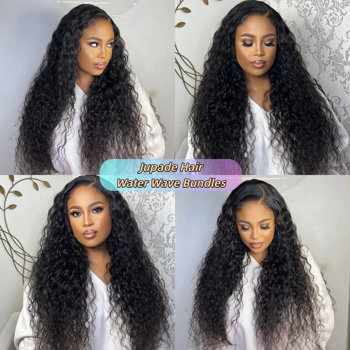 Water Wave Human Hair Bundles And Weaves Wet And Wavy 1/3/4 Bundles Deals Natural Black Weave Bundles Remy Human Hair Extensions