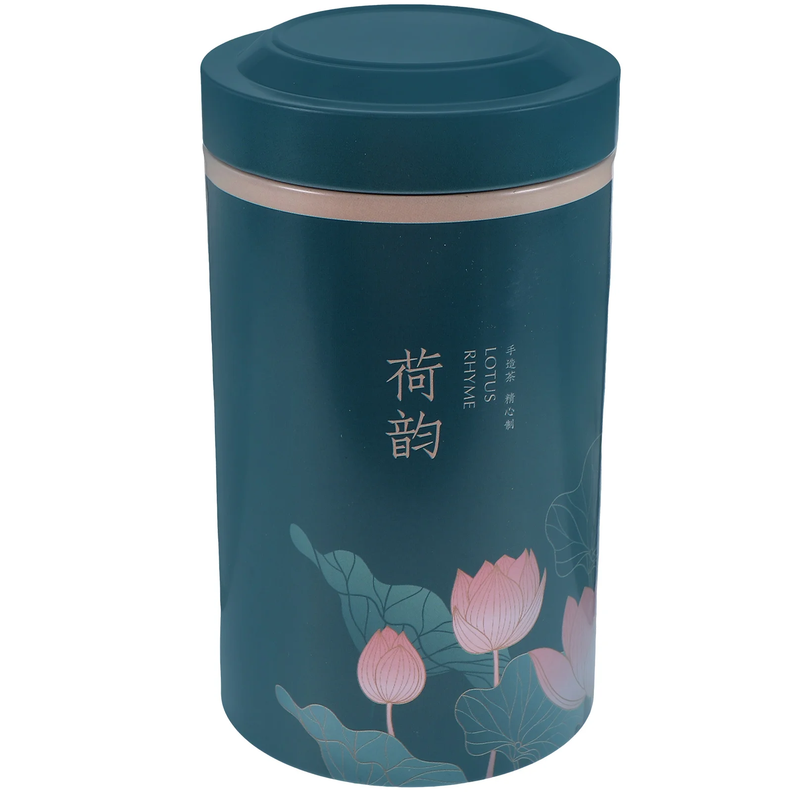 Candy Container Tinplate Canister Airtight Tea Storage Rack Coffee Bean Jar Blue Snack Holder With Lid