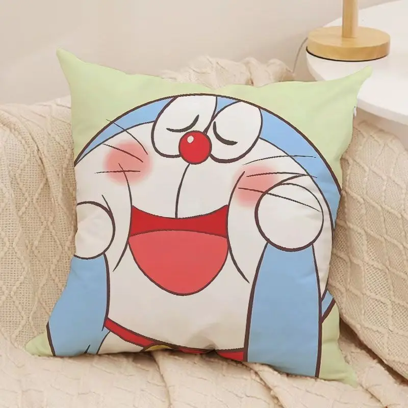 Kawaii Doraemon Pillowcase Resistant To Dirt Reusable Student Dormitory Cartoon Pillowcase Children Room Decoration Pillow Gift