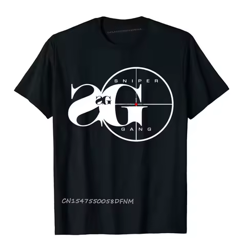 Sniper Gang Happy Anjar Premium Cotton Tops &amp; Tees For Men Fitness Top T-Shirts Casual Funny