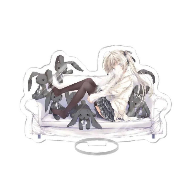 Anime Yosuga No Sora Sister's Plaque Desktop Decoration Placed on the Bed Collection Item HD Acrylic Stand Standing 15CM Keychai