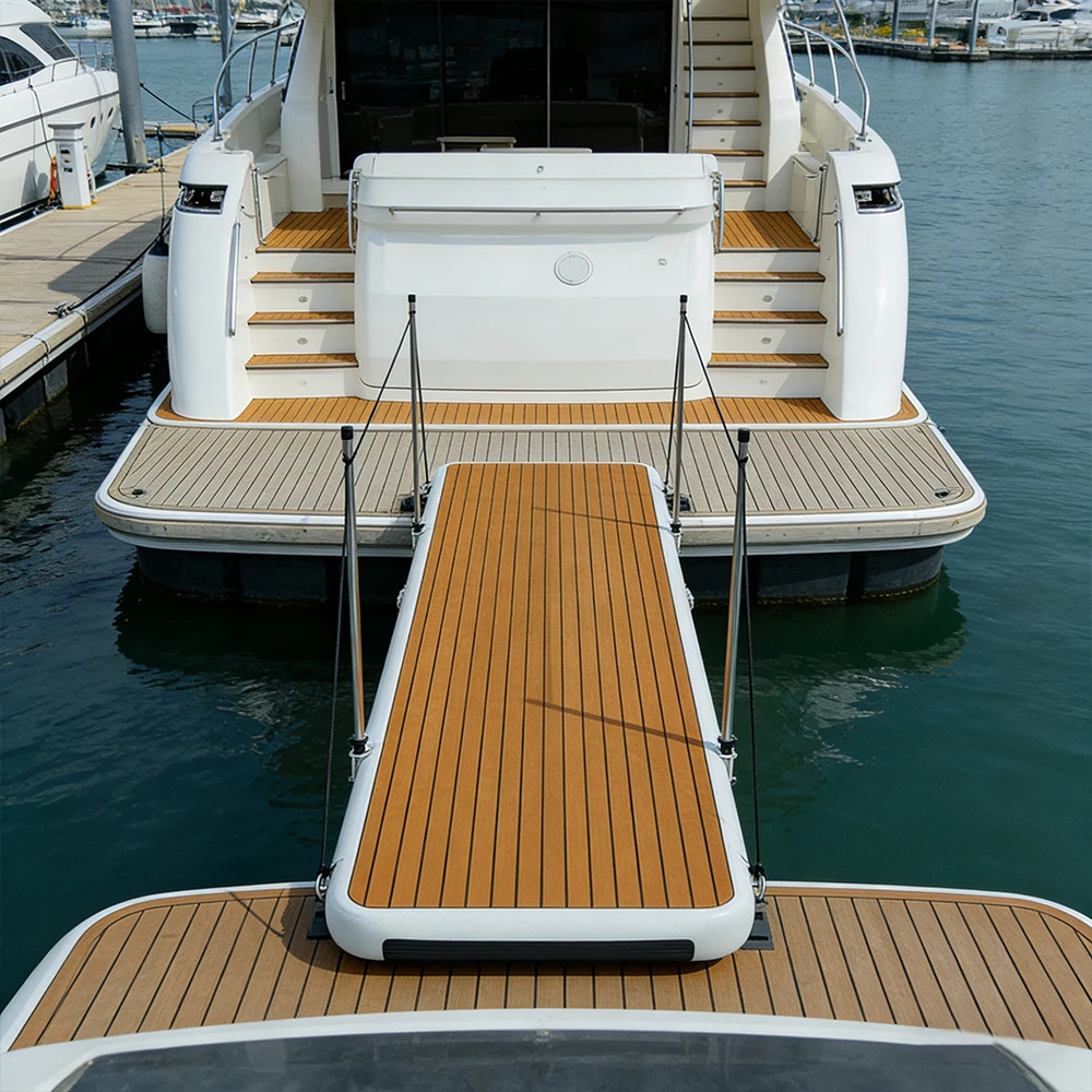 Commercial PVC Inflatable Boat Platform Watercraft Boarding Inflatable Gangway Portable Pontoon Gangway Dock for Yachtspromote s