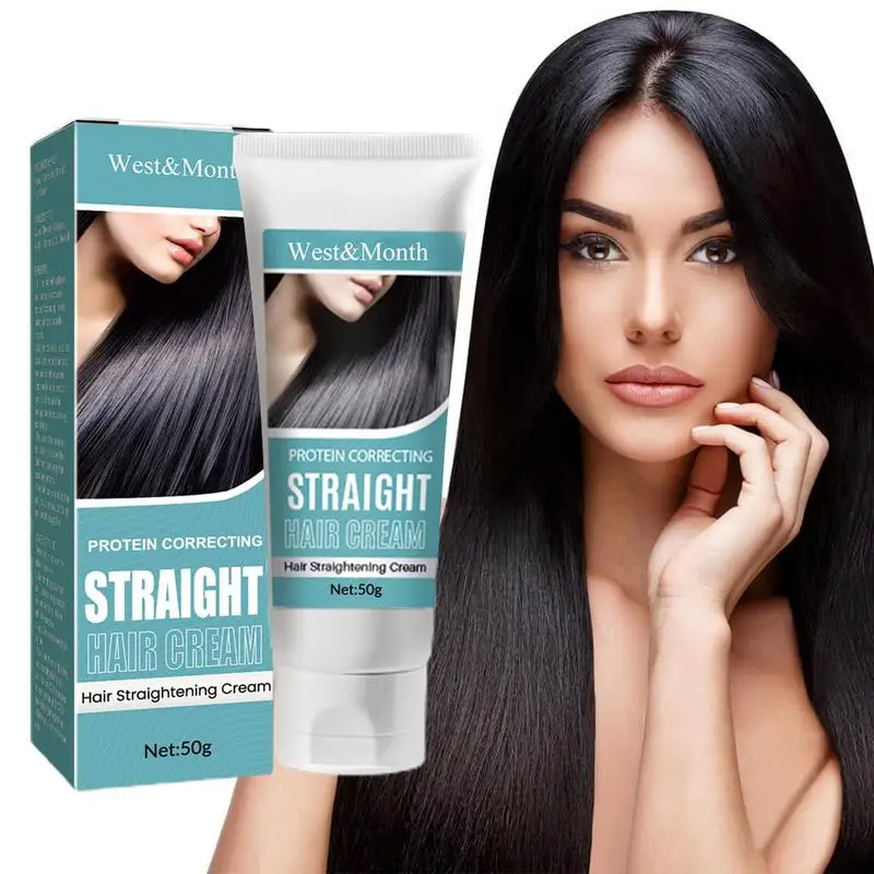 

Protein Correction Hair Straightening Cream Fast Smoothing Nourishing Silk And Gloss Hair Straightening Cream 1.76 Oz