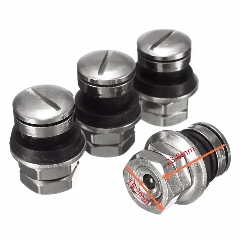 4pcs Invisible Motorcycle Car Truck Air Wheel Tire Valve Caps Chrome Metal Car Truck Wheel Scooter Valve Stem