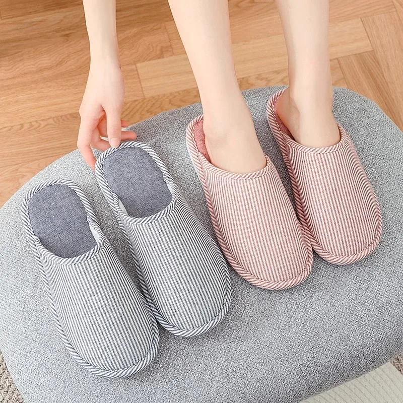 

Осенние и зимние новые хлопковые тапочки для мужчин и женщин, стили для домашнего использования, противоскользящие, износостойкие, плюшевые, теплые для дома