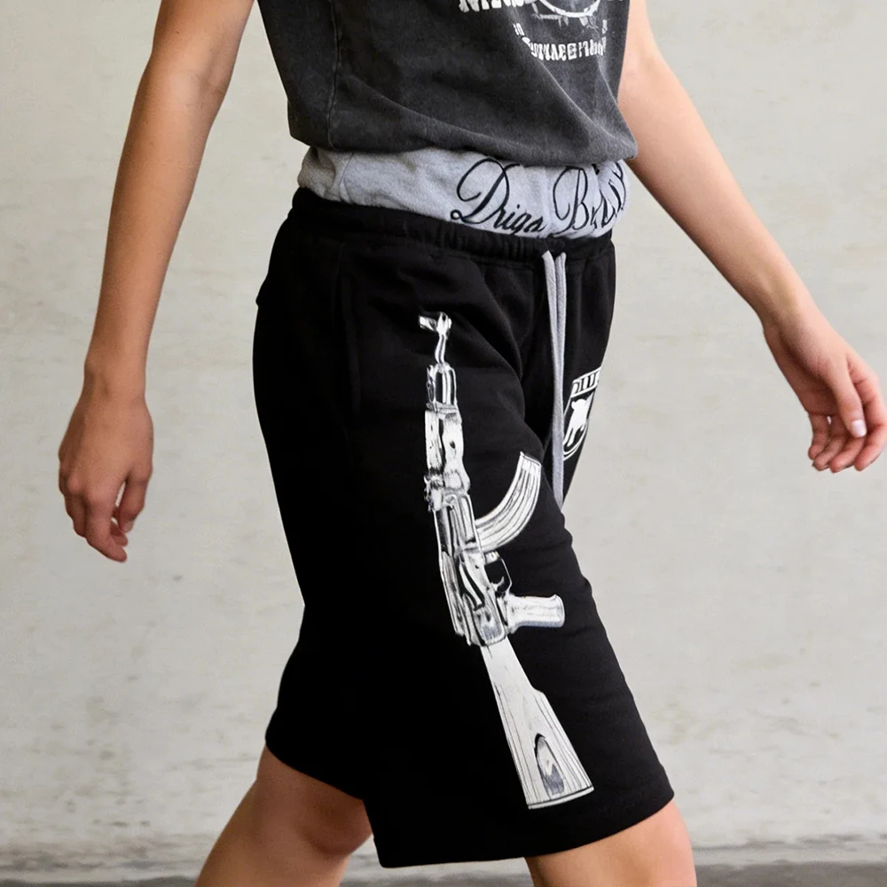 

Брюки с персонализированным принтом, в игровом стиле, с принтом 2026, в уличном стиле для пар, с двойным принтом и двойной талией.