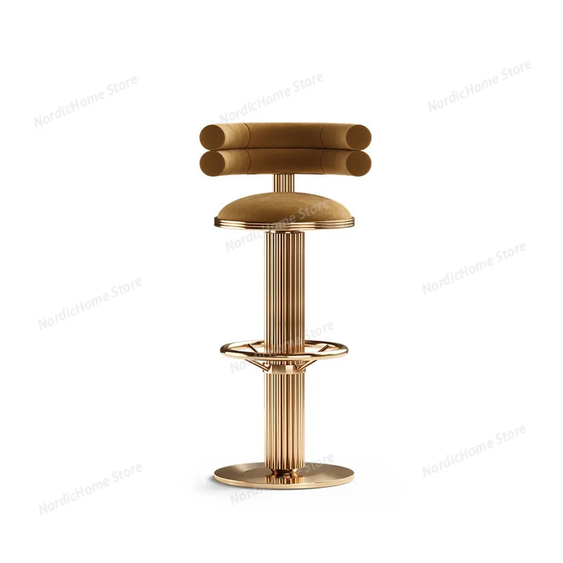 

Rotating Coffee Bar Chair Particularly Designer Light Luxury Dinning Chair Comfortable Rest Bar Furniture Tabouret De Bar XYBC