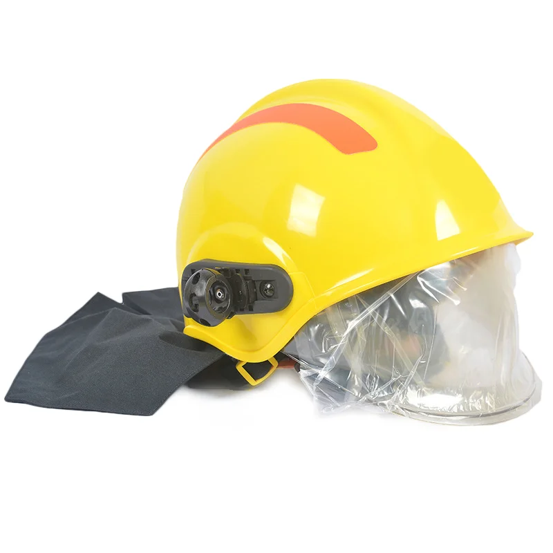 Thick Anti-Smashing Firefighting Helmet Dongfanghong ABS Material Wear-Resistant Heat-Insulating Customizable Color Logo for