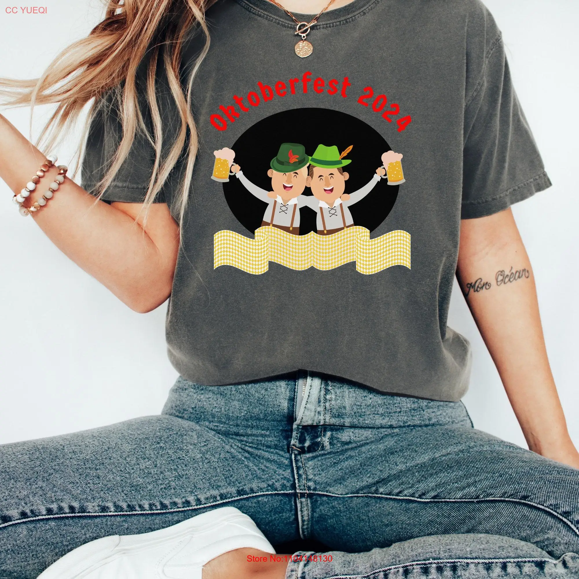 

Футболка на Октоберфест для немецкого пива с длинным или коротким рукавом