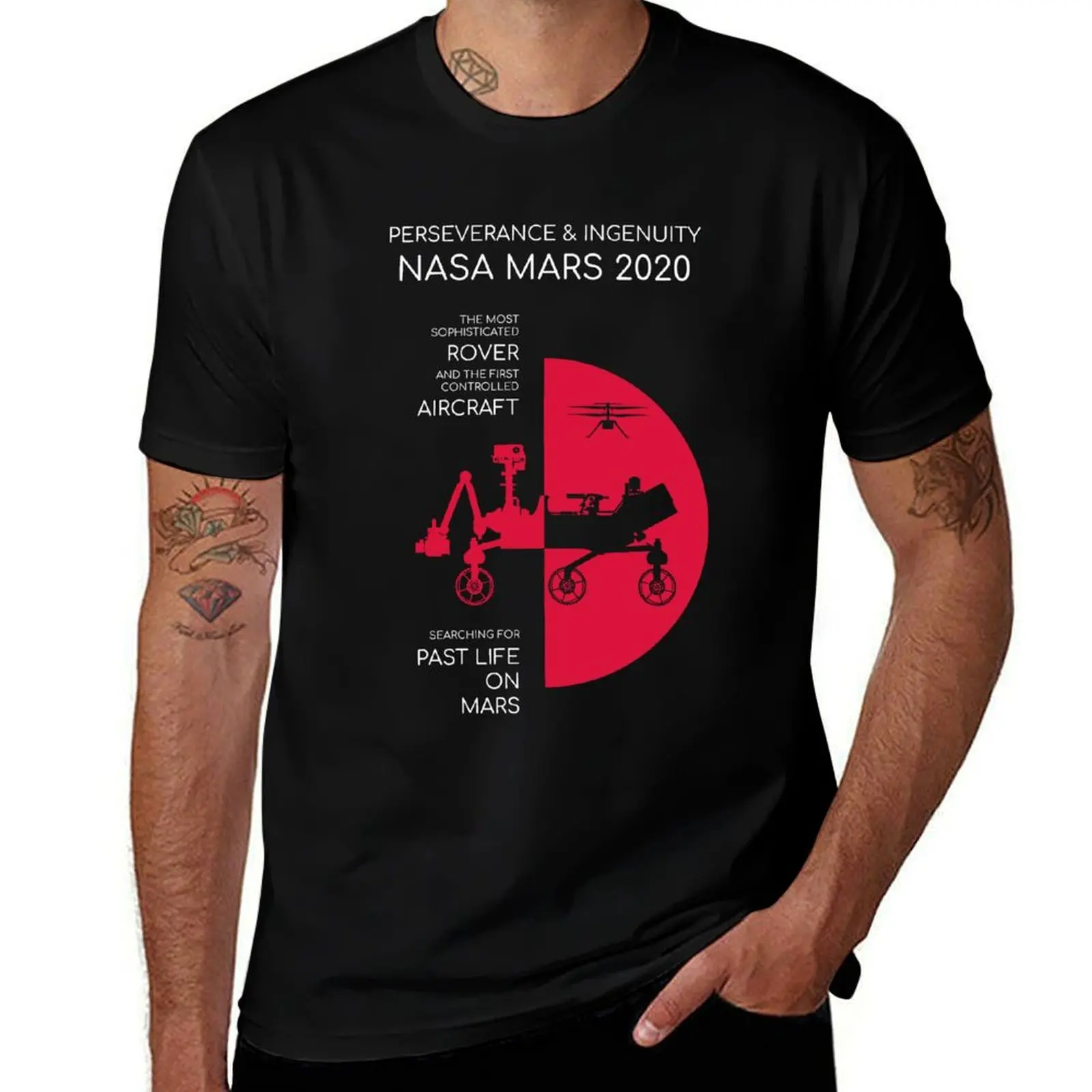 Perseverance and Ingenuity. NASA MARS 2020 (Pop) T-Shirt tees oversized graphic tee mens plain t shirts