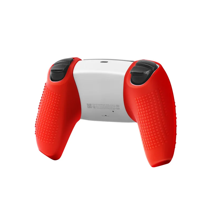 소니 플레이스테이션용 미끄럼 방지 실리콘 커버 스킨, 듀얼 센스 5, PS5 컨트롤러 케이스, 썸 스틱 그립 캡, 게임 패드 썸 스틱