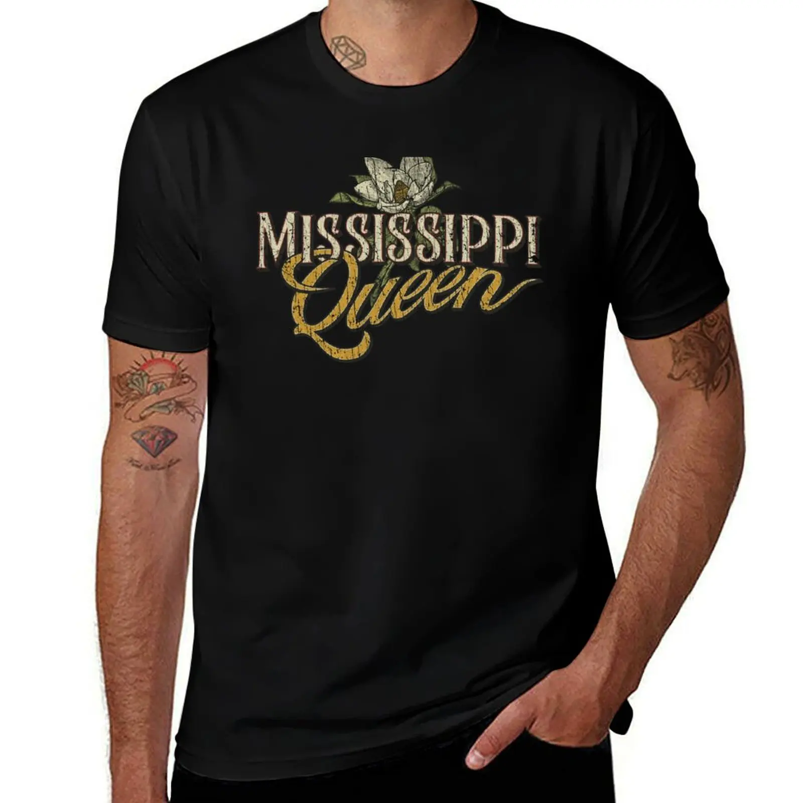 

man shirts t Mississippi T-Shirt 100% high men cotton shirts t g shirt cotton man for Queen quality 1970 t