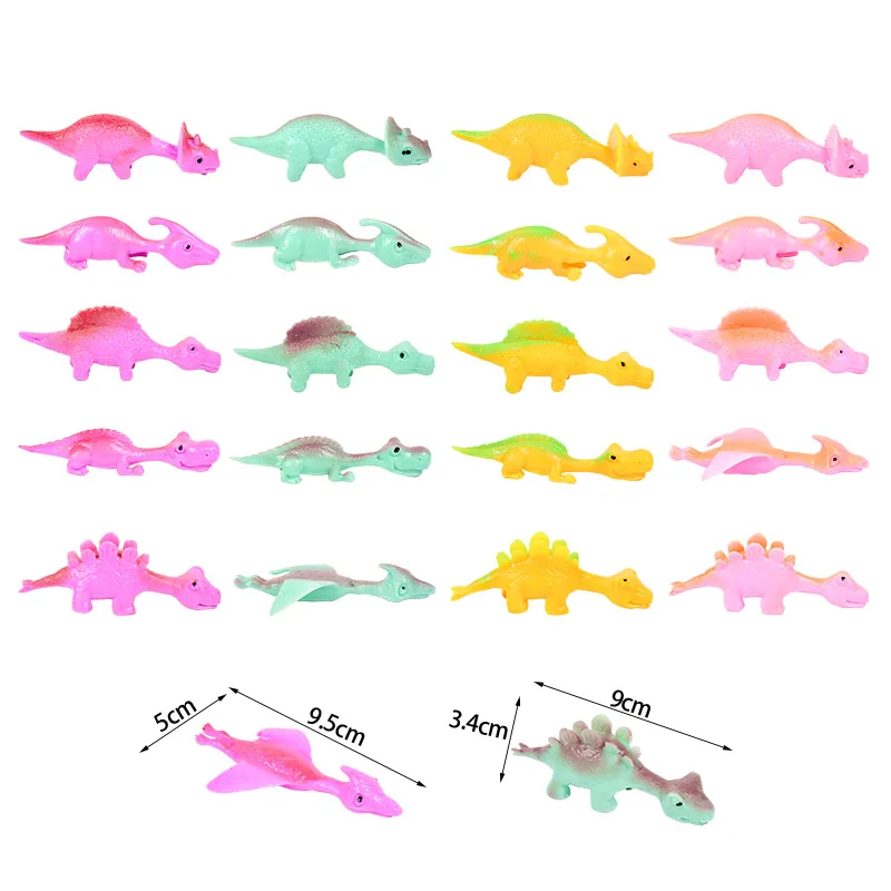 5/10pcs Stretchable Dinosaur Finger Catapult Decompression Toy TPR Turkey Finger Slingshot Birthday Party Favor Fillers Pinata