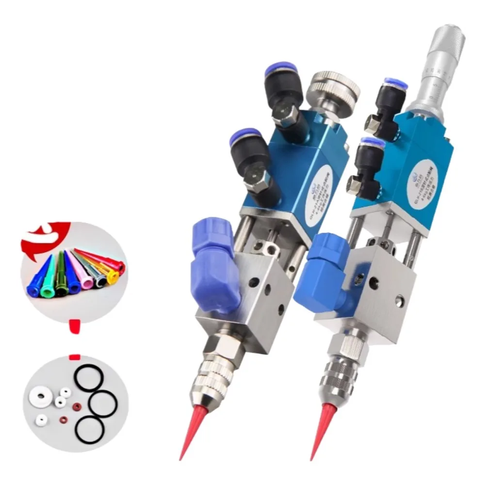 QLH-21A Pneumatic Precision Thimble Dispensing Valve UV Glue Dispenser Valve 0.01ml Y
