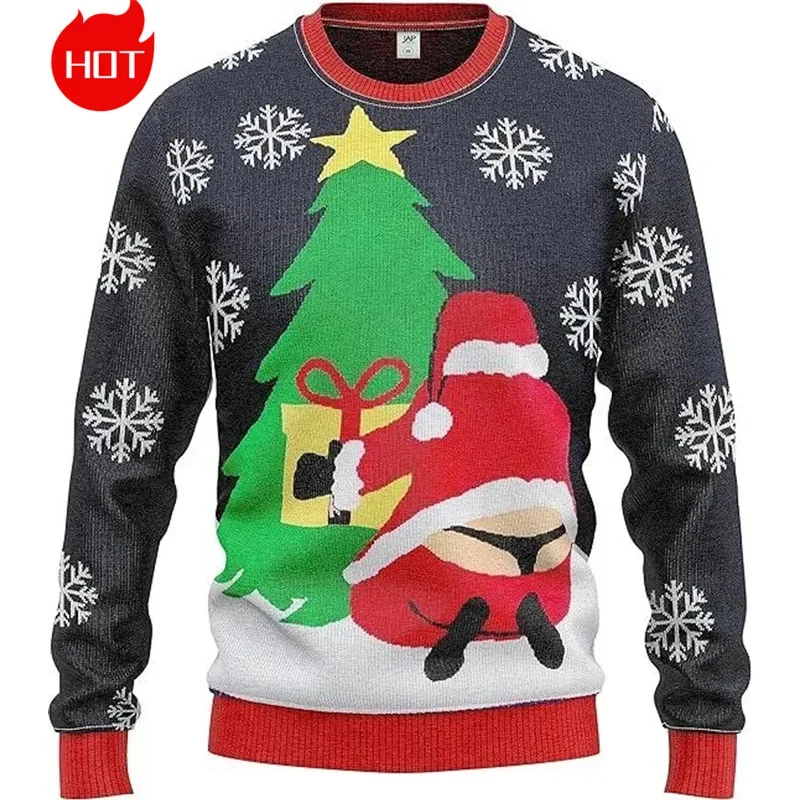 3D Xmas Printed Sweatshirts Mens Ugly Christmas Sweater Funny Fashion New In Sweaters Ugly Sweaters Christmas Jumper Men Clothes