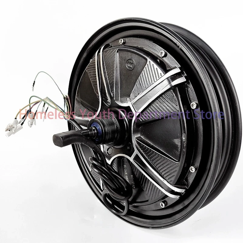 

48V350W14-Inch Copper Integrated Wheel Brushless Kite Reel Winder With Brake Motor/Fit 14*2.125-2.50 Tire
