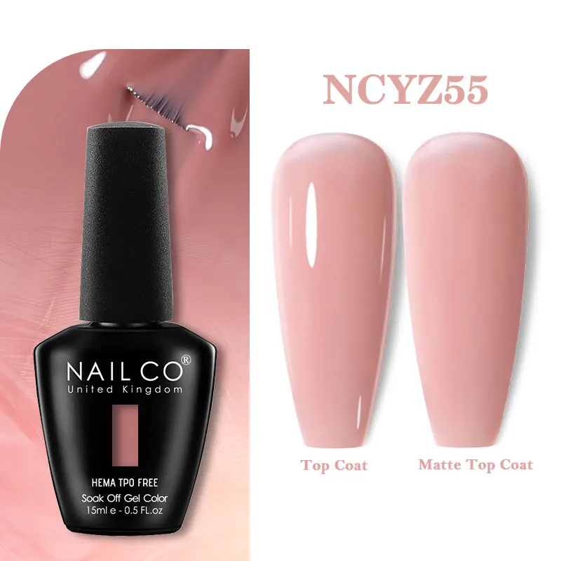NAILCO 15ml Hema TPO-vrije Gel Nagellak Semi-permanente UV-lak Gel Nagelsalon Design TOP BASE Lak Hybride