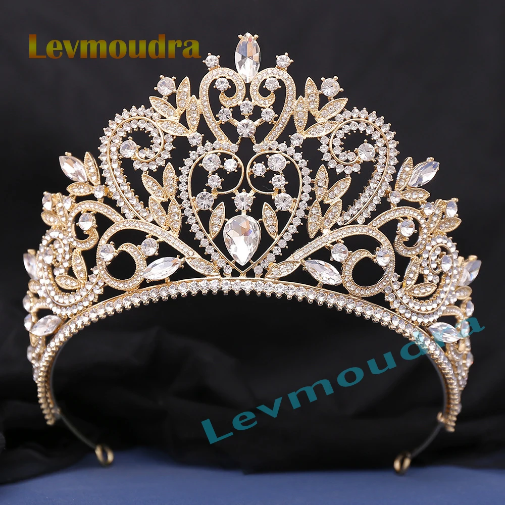 

Levmoudra Bridal Crown Miss Universe Luxury Fashion Charm Headwear Party Festival Jewelry and Accessories