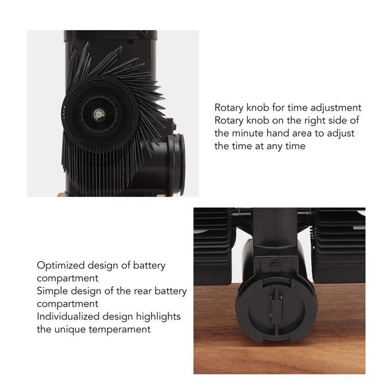 

Digital Flip Down Clock Retro Automatic Turning Battery Operated Mechanical Clock For Home Room Office Decoration
