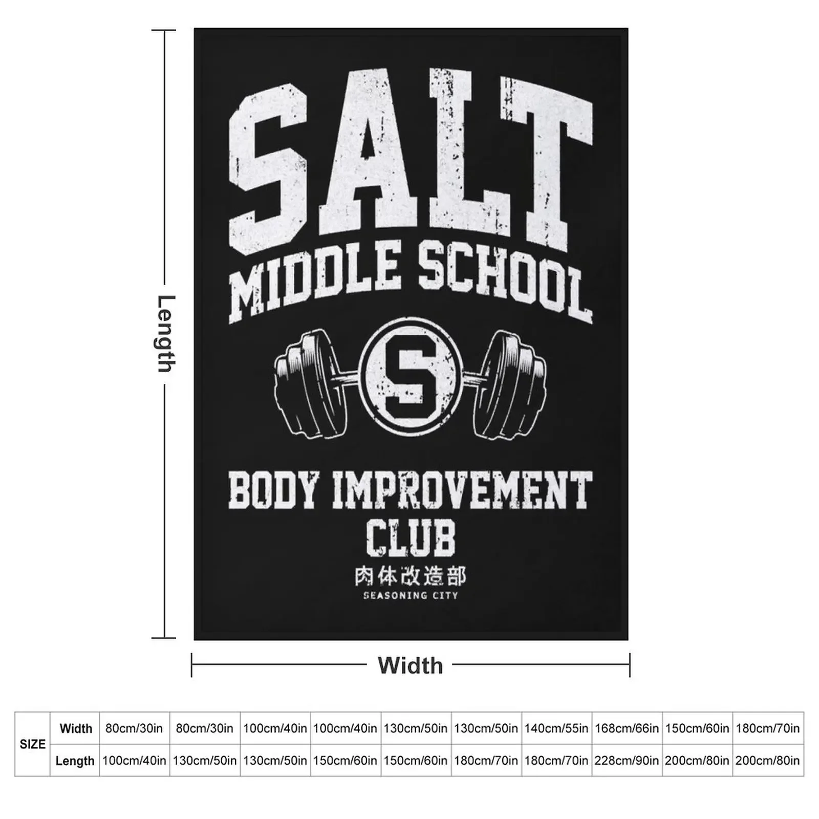 Salt Middle School Body Improvement Club Throw Blanket Vintage Plaid Hair Luxury Blankets