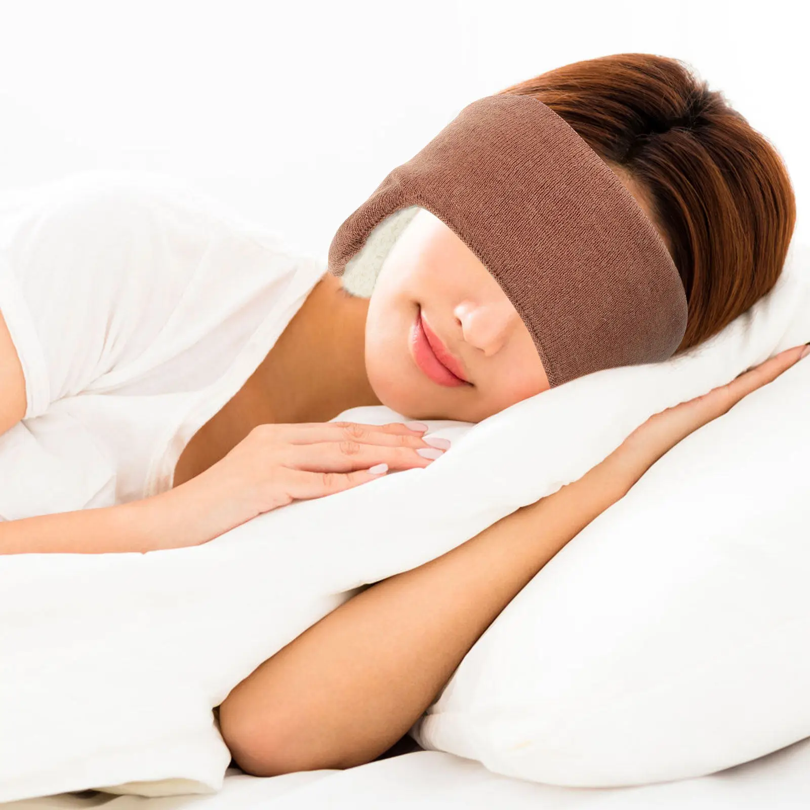 Orejeras para Dormir para Adultos, Flexibles y Cómodas, Diadema Calentadora de Orejas, Cubierta Ligera y Suave para Viajar, Estudiar y Dormir Mejor