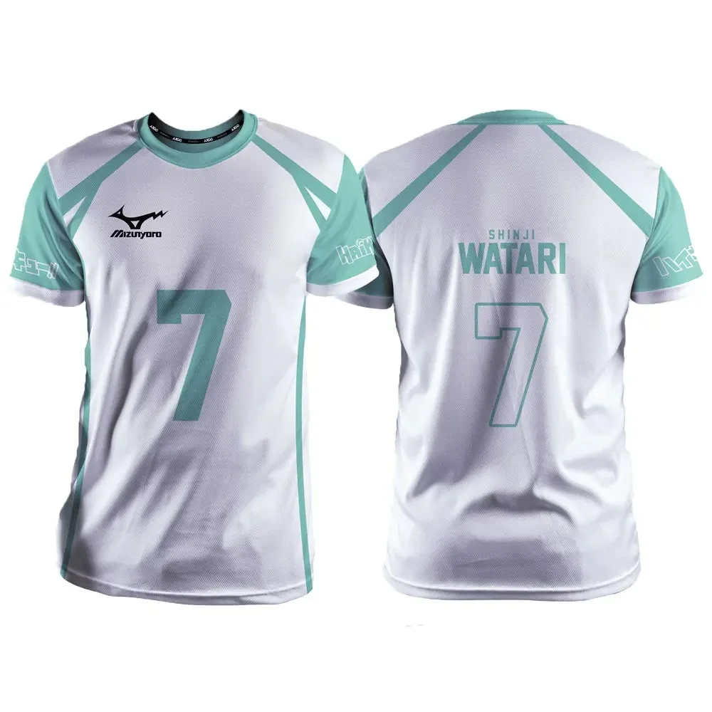 

Haikyuu Aoba Johsai White Cartoon Anime Cosplay Men Jersey Summer Short Sleeve Quick-Dry Children Tee Tops Fashion Women T-shirt