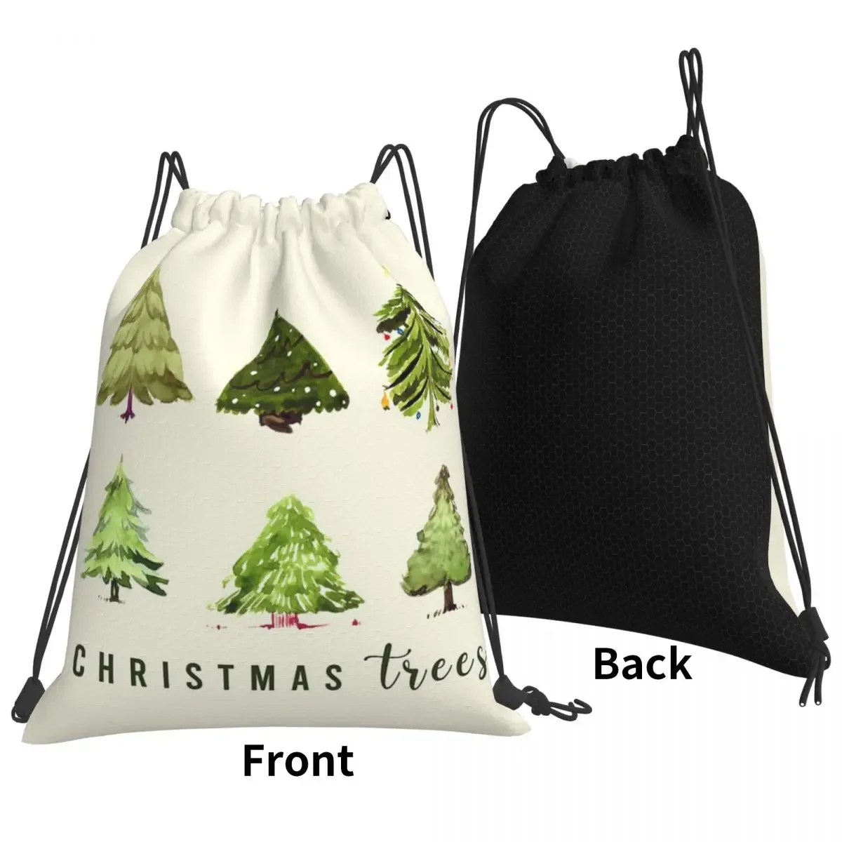 Sac à dos portable décontracté pour arbres de Noël, sacs de proximité WString, Bundle Pocket, sac de sport, sac à livres pour hommes, femmes, étudiants