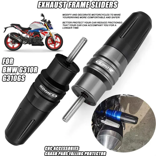 2022 nuevos accesorios de motocicleta protección contra caídas deslizador de escape Protector de almohadilla de choque para BMW G310R G310GS G 310 GS/R 2017-2020