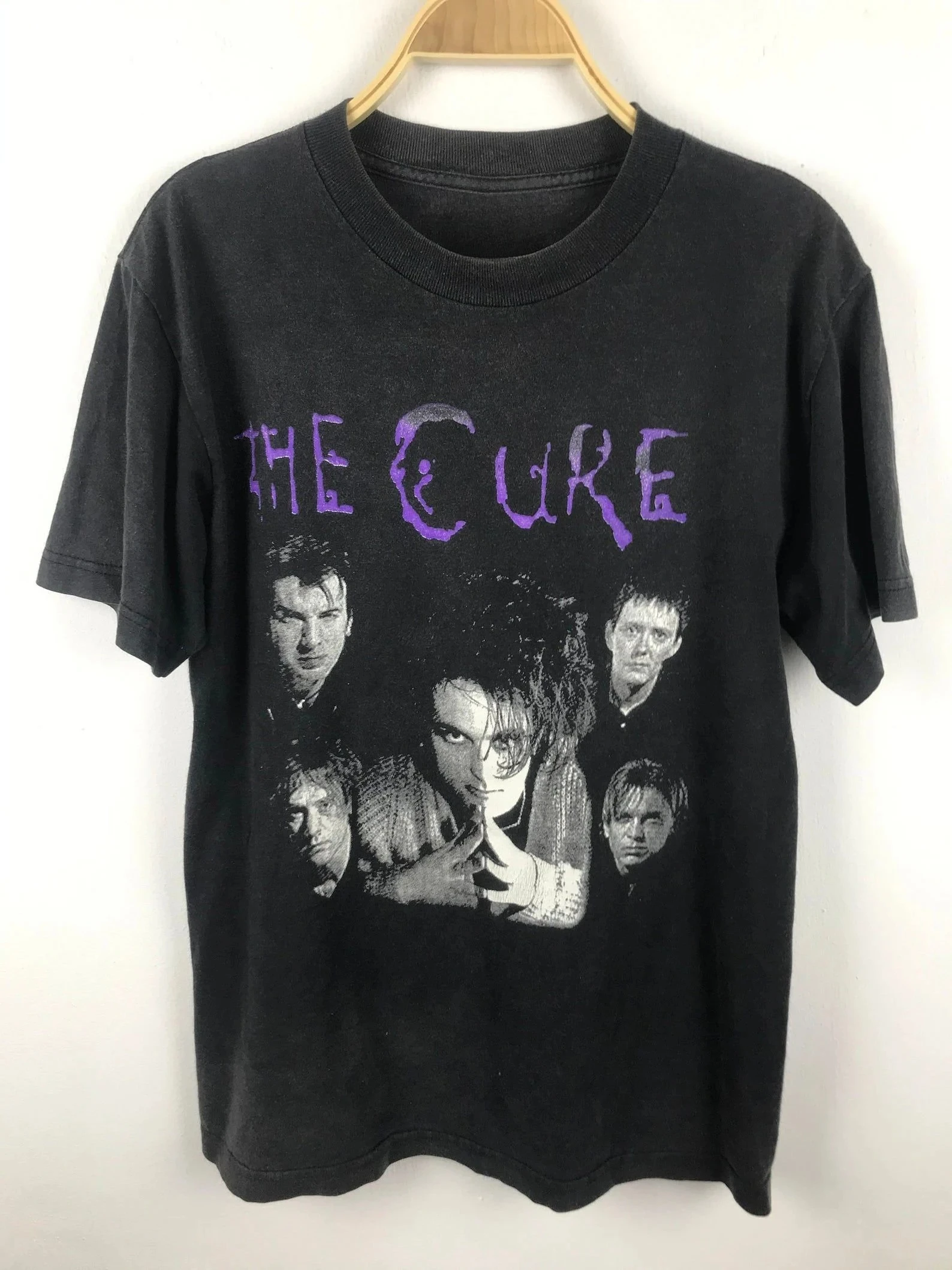 

Летняя женская винтажная футболка The Cure Band больших размеров, унисекс, хлопковая, дышащая, стильная, универсальная, в уличном стиле, оверсайз