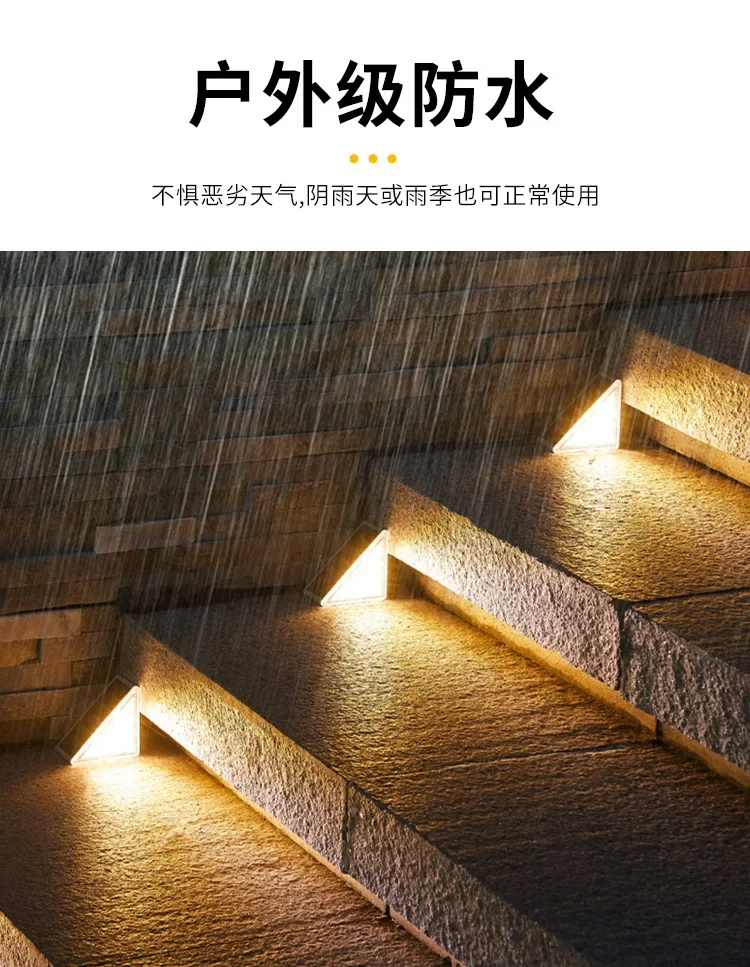 

Outdoor Steps Waterproof, Courtyard Garden Atmosphere Decoration Lighting, Balcony Layout Railing, Solar Staircase Light