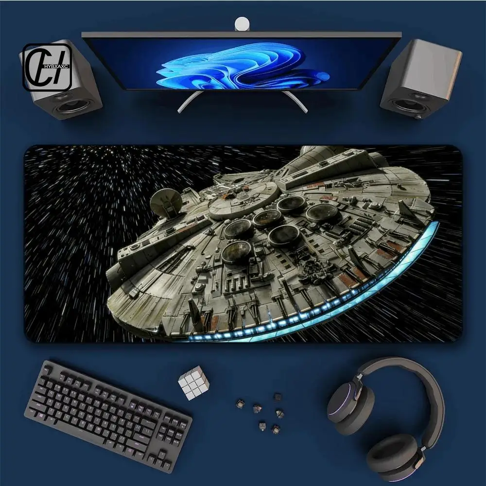 Mouse Pad Gamer PC Computer Large XXL Desk mat Mouse Pads Keyboard Anime Gaming Accessories S-Space spacecraft Carpet HYBXXC