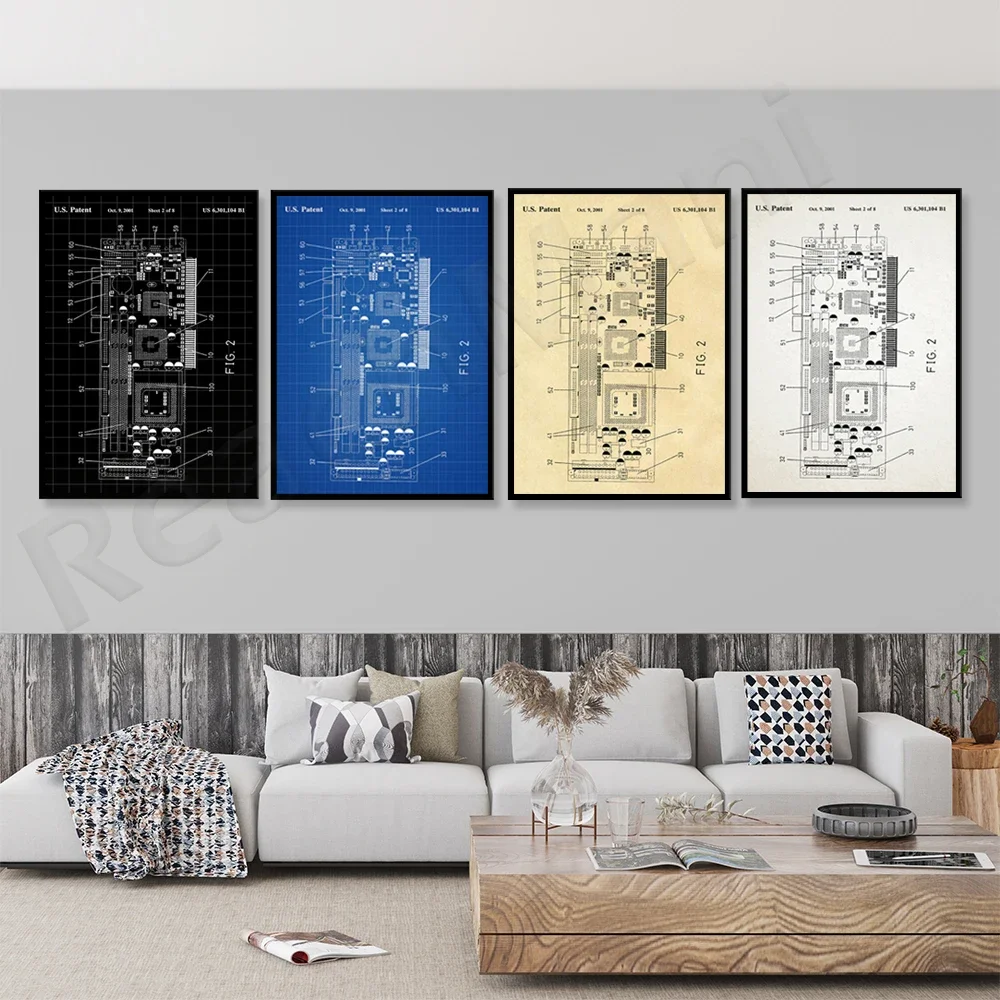Graphics card patent printing graphics card invention computer wall art computer poster IT invention IT computer technician gift