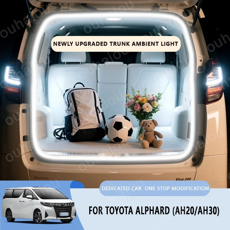 

Для Toyota Alphard 20/30 Series Prius модификация освещения багажника Атмосферные фонари Белый теплый белый Задний багажник Светодиодная панель