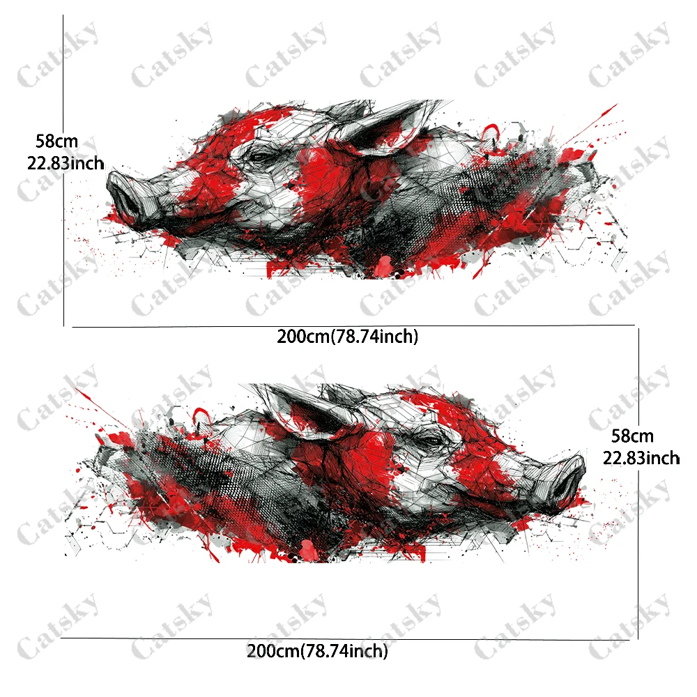 Broken line splashing decals, suitable for cars and trucks, durable, fade-resistant, easy to install and remove - Enhance the be