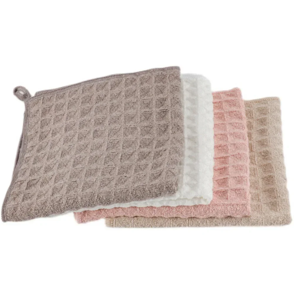 Rags Towel Cleaning Cloth 30cm Super Absorbent Cotton Dishcloth For Coffee Machine Bar Gadgets Milk Tea Shop Kitchen Accessories