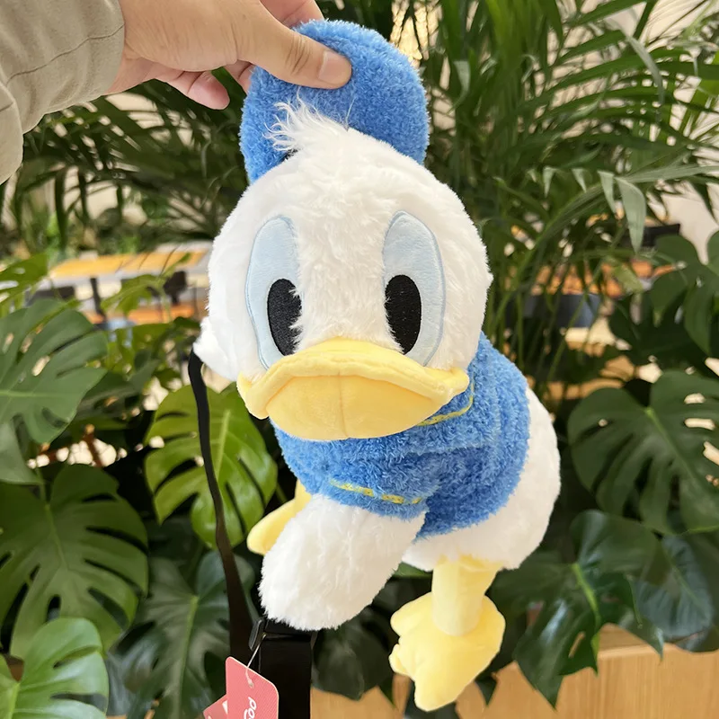 Disney Donald Duck Daisy Plush Messenger Bag Soft Stuff Handbag Shoulder Bag Anime Stuffed Backpack Girls Children Gifts