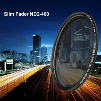 ND2-400 Adjustable Fader Variable ND Filter ND2 to ND400 Neutral Density for Camera Lens filtro 37/52/55/58/67/72/77/82mm