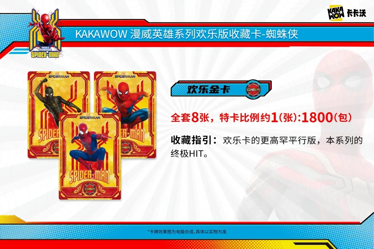 KAKAWOW Marvel Card Hero Series Happy Edition Card Spider-Man Iron Man Rare Anime Character Collection Card Kids Toys Gift