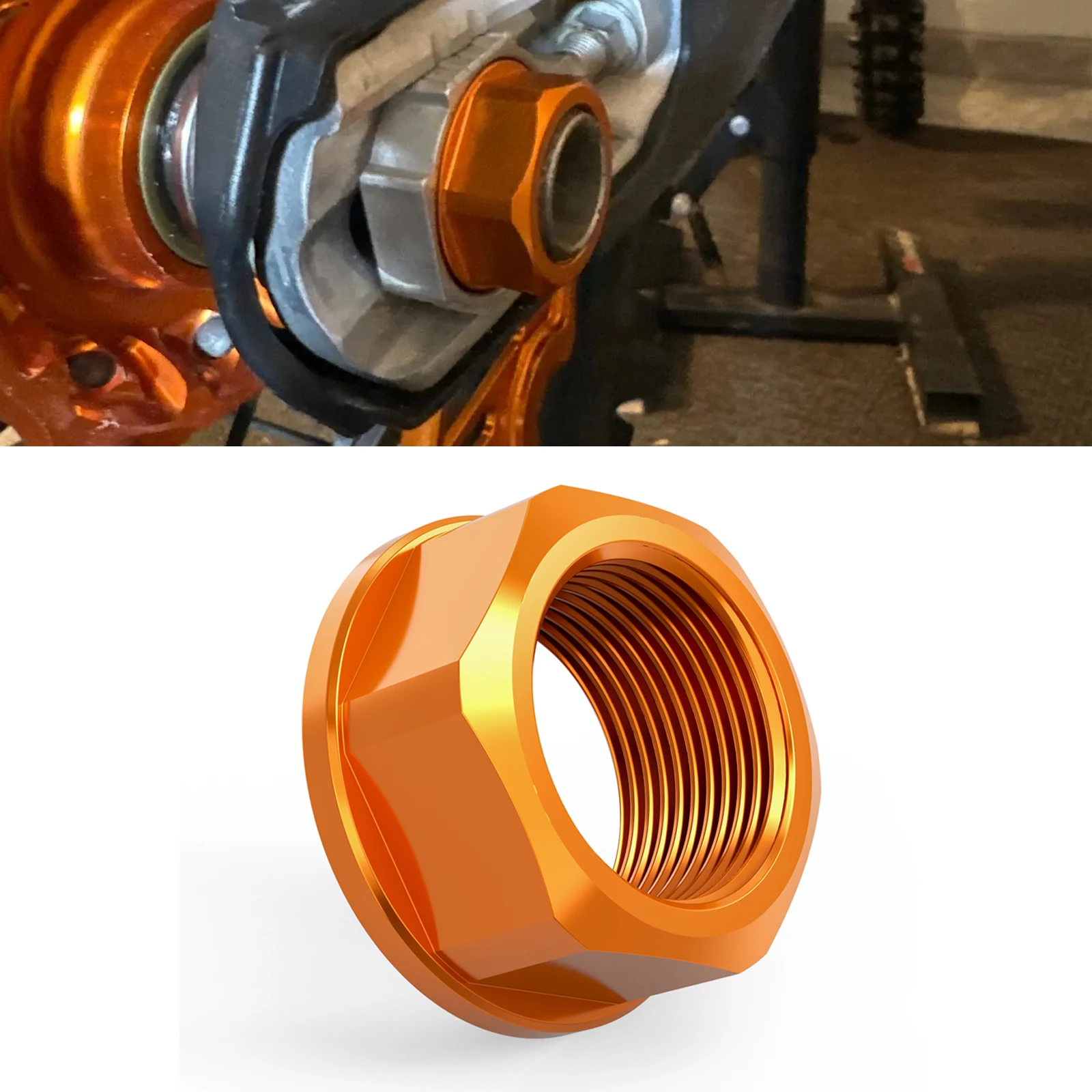 

For KTM 2013-2025 SX 125 SXF 250 SXF 450 XC 300 XCF 250 350 450 M25 Rear Wheel Axle Nut For Husqvarna TX 300 FE 450 2016-2025