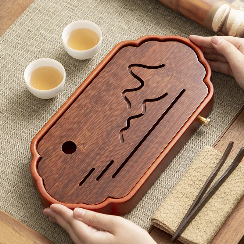 

Для оптовой продажи чайного подноса из цельного дерева, тип хранения воды, чайный поднос, стол для сухого заваривания, бытовой небольшой чайный поднос, маленькая стоя для воды в стиле ретро