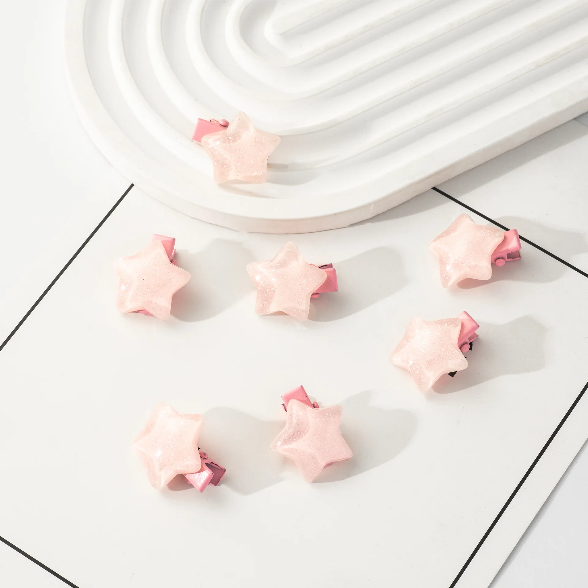 10Pcs Mini Y2K Hairpin Pink/Blue Star Design BB Hair Clips Fringe Jewelry Barrette Bangs Side Clip Summer Girls Hair Accessories view 2