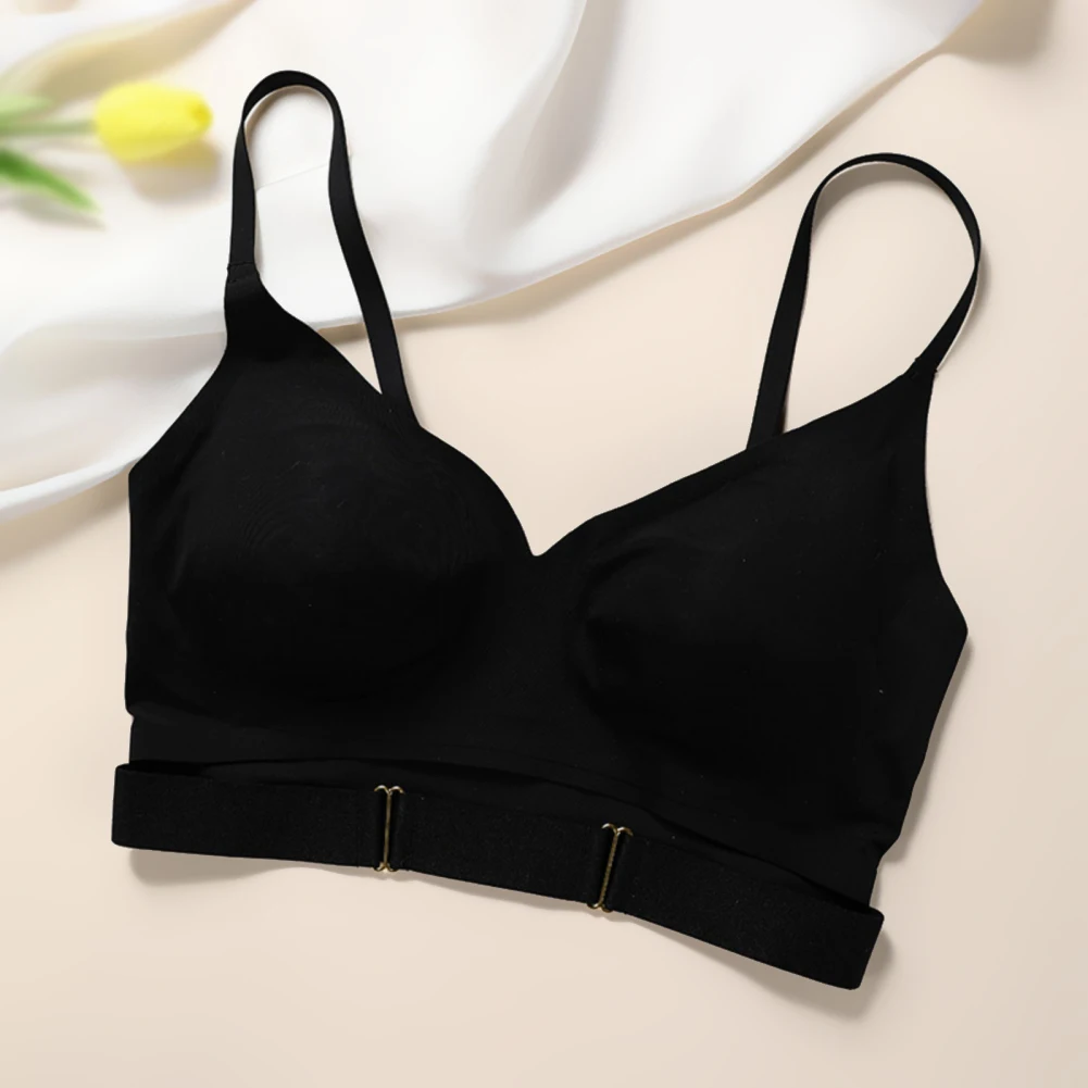 

Women's Beautiful Back Sexy Solid Color Underwear Wireless Breathable Lingerie Intimates Soft Seamless Female Bras