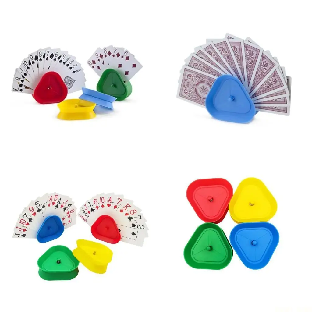 

U2JB Game Card Holder Triangular Hands Table Game for Seat Arrang